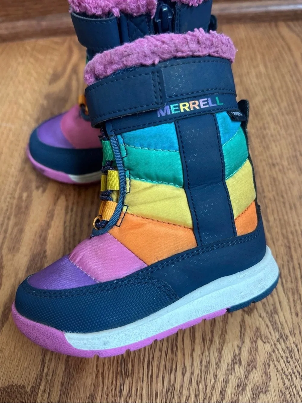 Merrell Alpine Puffer Rainbow WP Winter Boots Girls 5